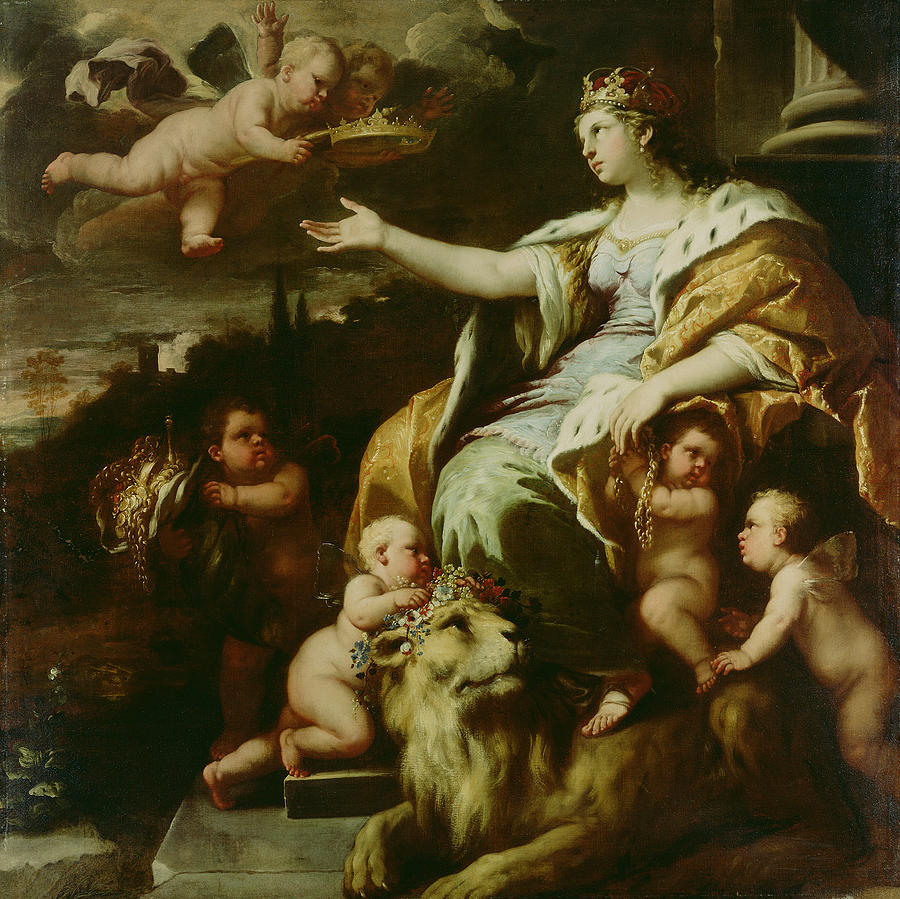 Luca Giordano Painting - Allegory of Magnanimity by Luca Giordano