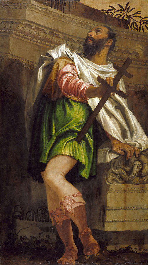 Allegory of Navigation with a Cross-Staff. Averroes Painting by Paolo Veronese