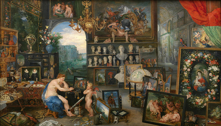 Allegory of Sight. Sense of Sight or Sight Painting by Jan Brueghel the Elder and  Peter Paul Rubens
