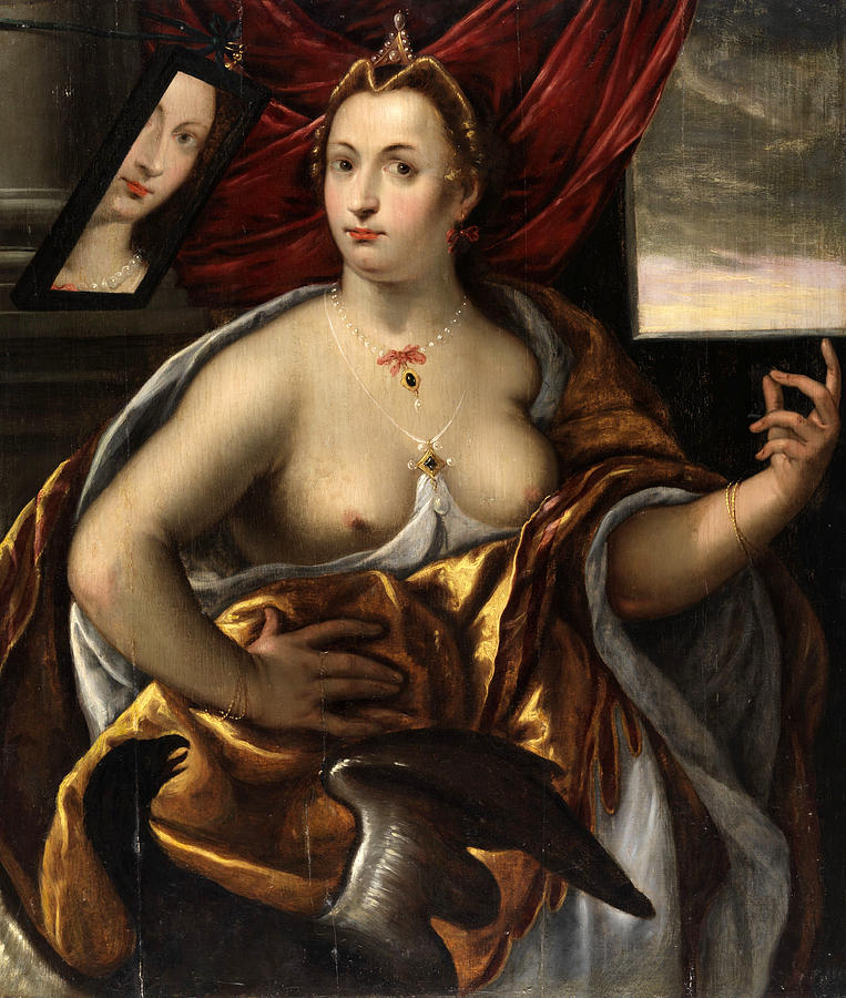 Allegory of the face Painting by Frans Floris