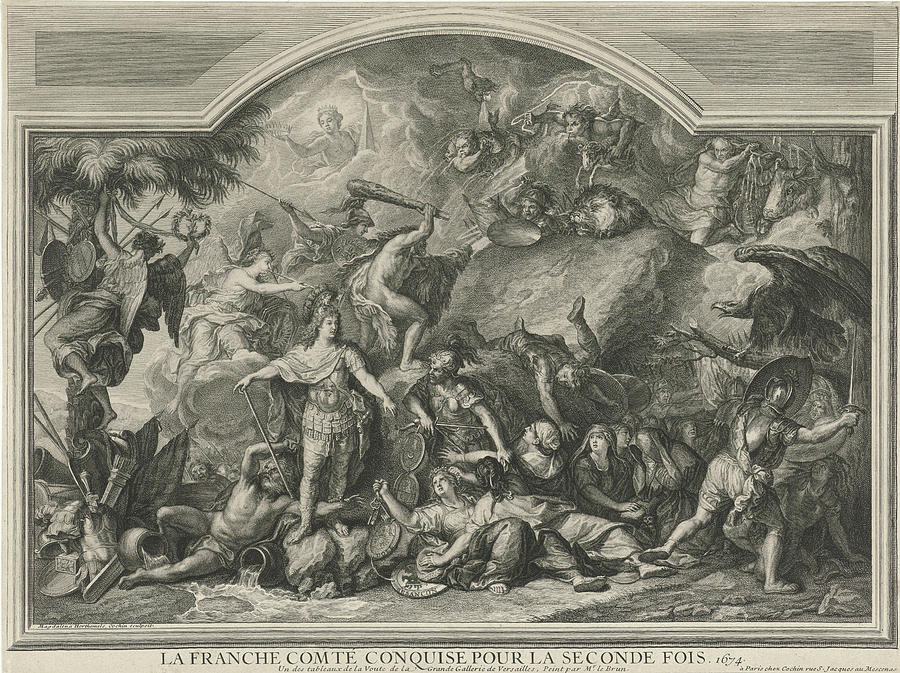 Allegory Of The Reconquest Of Franche-comt Drawing by Litz Collection ...