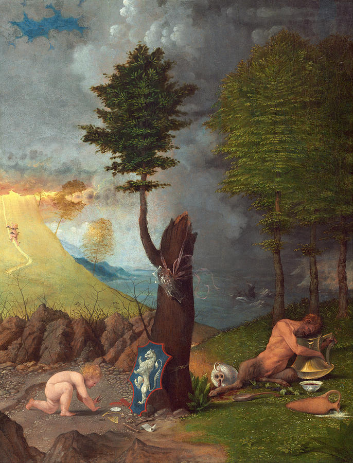 Lorenzo Lotto Painting - Allegory of Virtue and Vice by Lorenzo Lotto