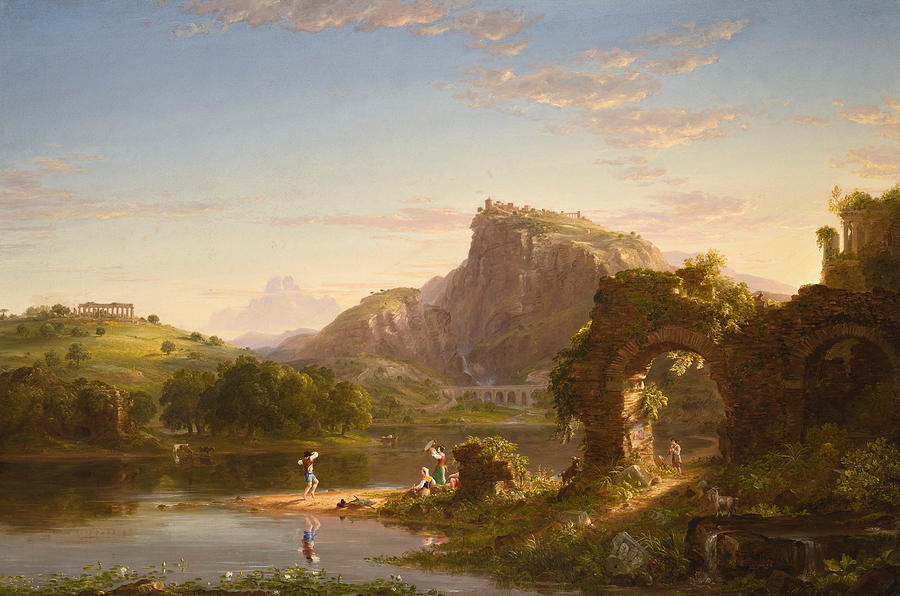 Thomas Cole Painting - Allegro  by Thomas Cole