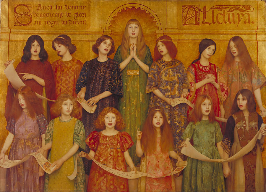 Thomas Cooper Gotch Painting - Alleluia by Thomas Cooper Gotch