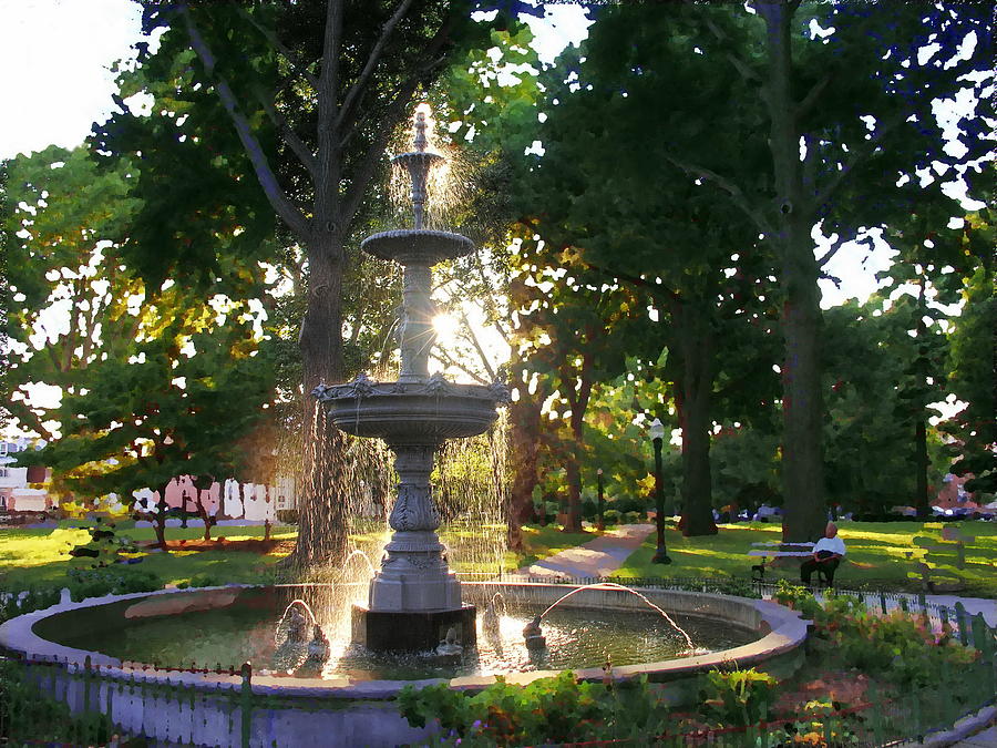 Allentown West Park Fountain Splendor Photograph by Jacqueline M Lewis