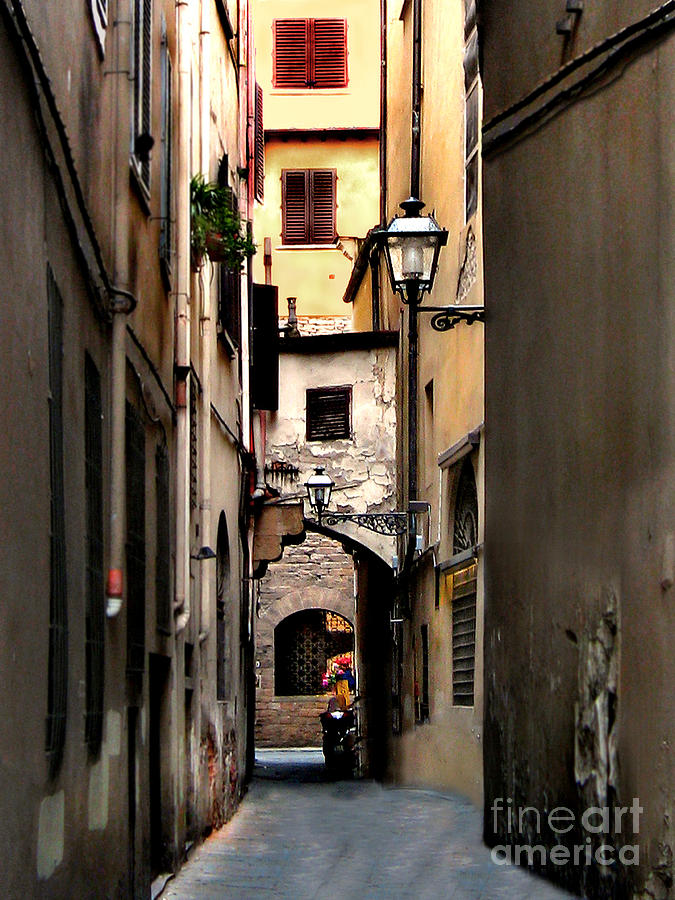 Alley in Florence 1 Photograph by Jennie Breeze