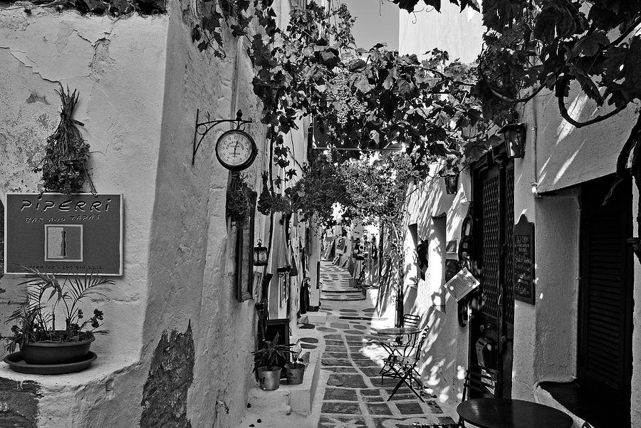 Alley in Ios town Photograph by George Atsametakis