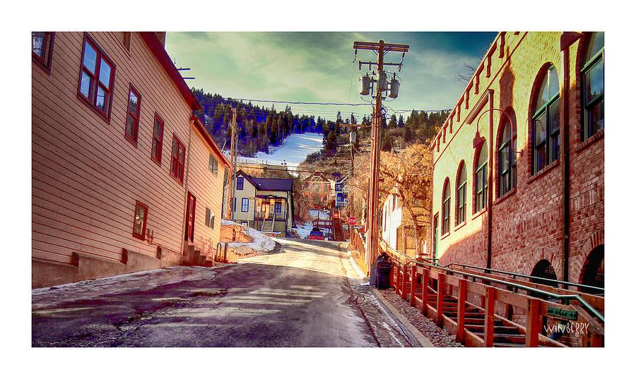 Alley In Park City Digital Art by Bob Winberry