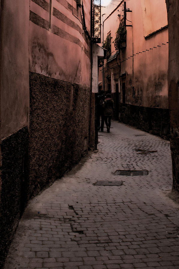 Alleyway in Morocco Photograph by Peggy Blackwell