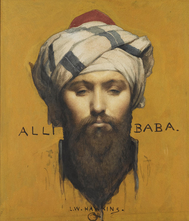 Alli Baba Painting by Louis Weldon Hawkins