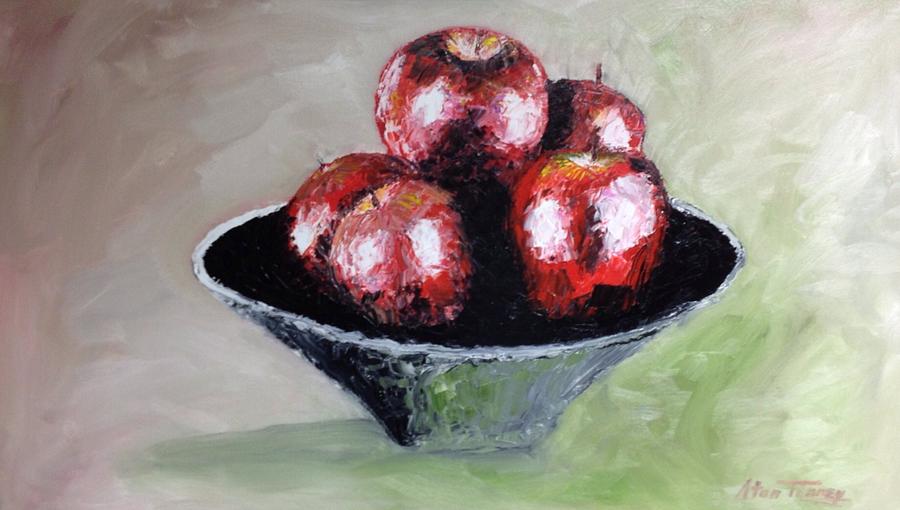 Allie apples Painting by Stan Tenney