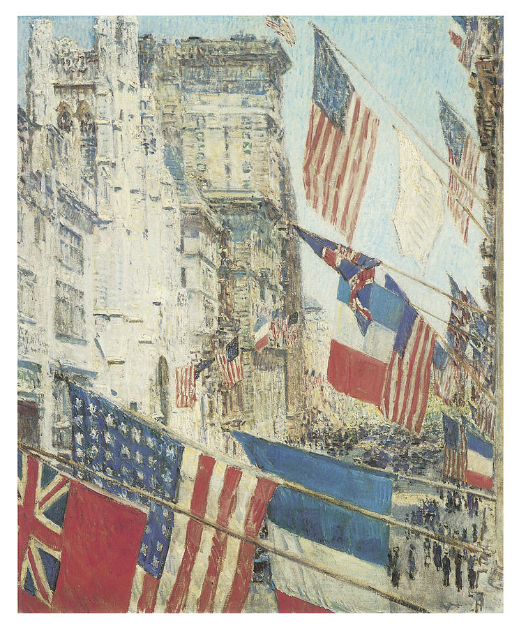 Childe Hassam Painting - Allies Day May  by Childe Hassam