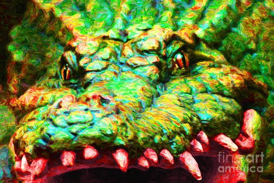 It Movie Photograph - Alligator 20130702 by Wingsdomain Art and Photography