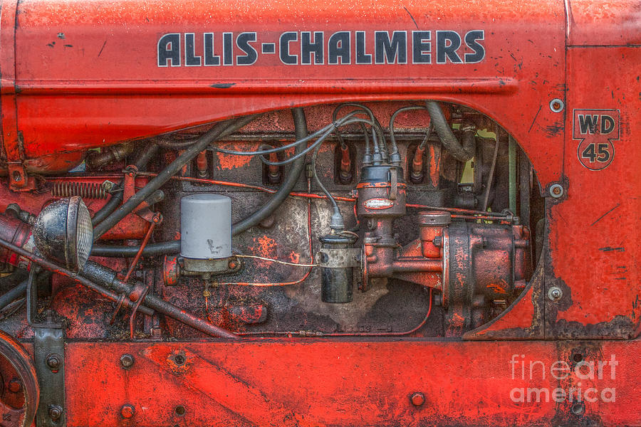 Allis Chalmers Tractor Engine Detail Photograph by Randy Steele