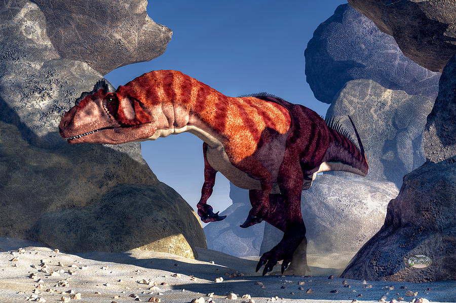 Allosaurus Digital Art by Daniel Eskridge