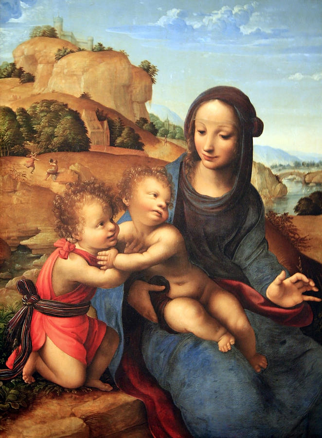 Almedinas Madonna And Child With The Infant Saint John Photograph by Cora Wandel