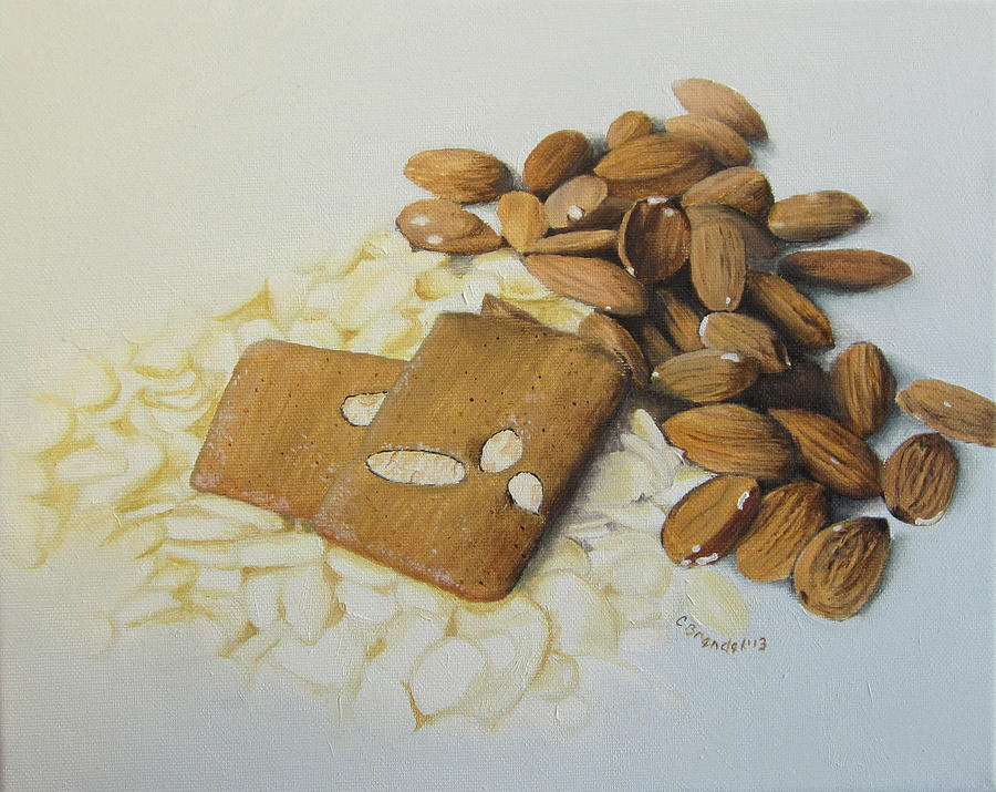 Almond Cookies Painting by Cecilia Brendel