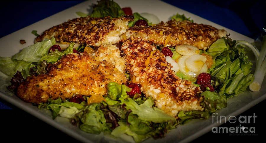 Almond Encrusted Chicken Salad Photograph by Ronald Grogan