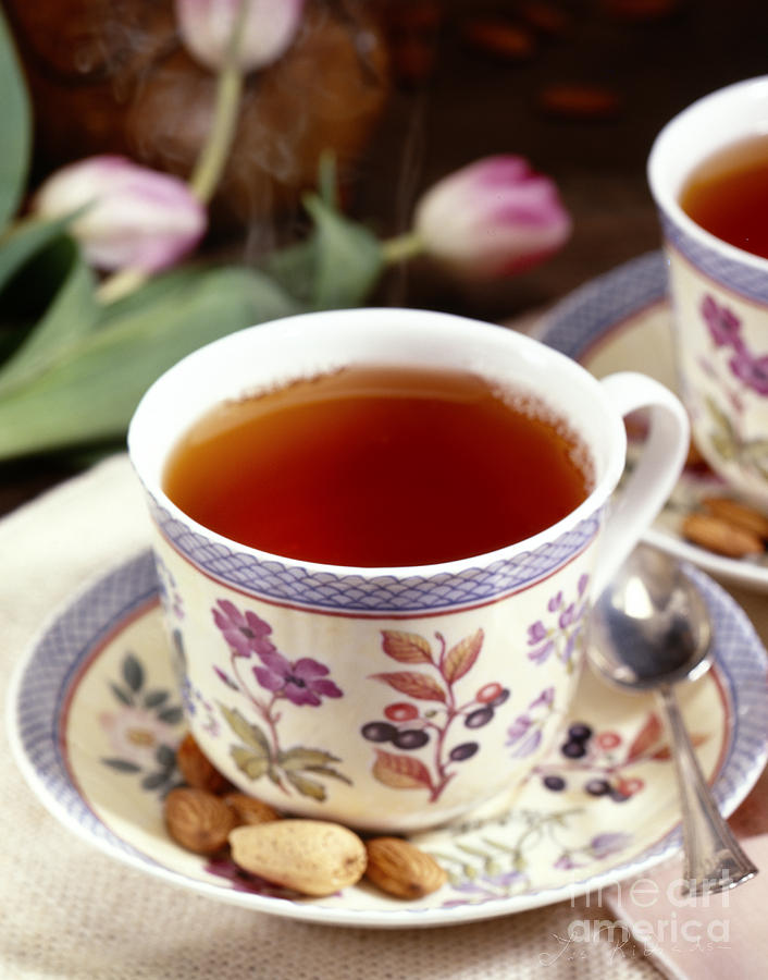 Almond Tea in Tea Cup Photograph by Iris Richardson