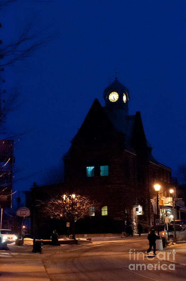 Almonte Ontario at night Photograph by Cheryl Baxter