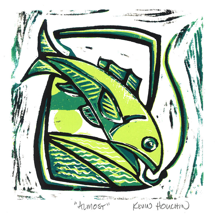 Fish Mixed Media - Almost by Kevin Houchin