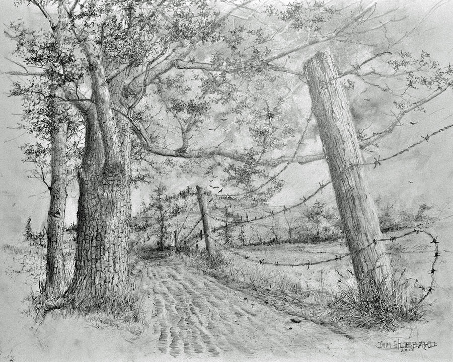 Tree Drawing - Almost There by Jim Hubbard