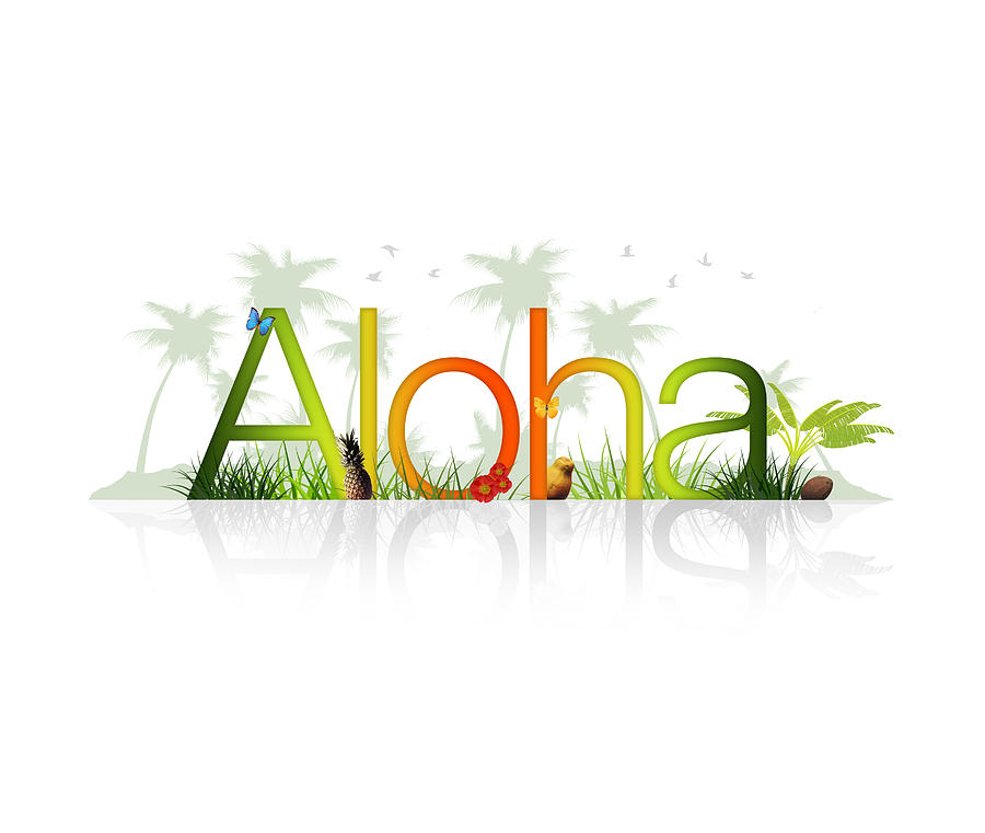 Summer Drawing - Aloha - Hawaii by Aged Pixel