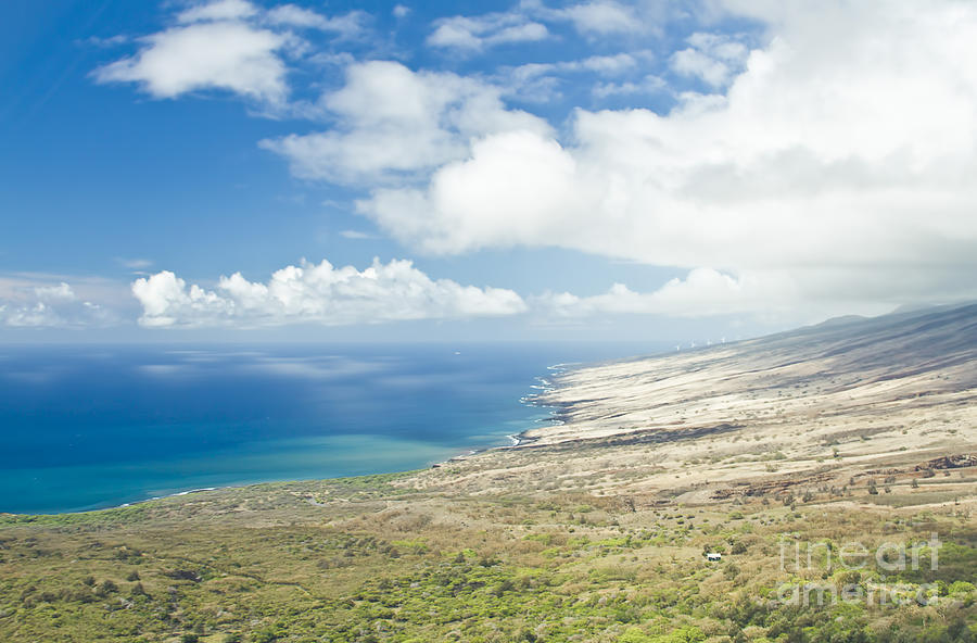 Aerial View Kaupo Maui Hawaii Photograph by Sharon Mau