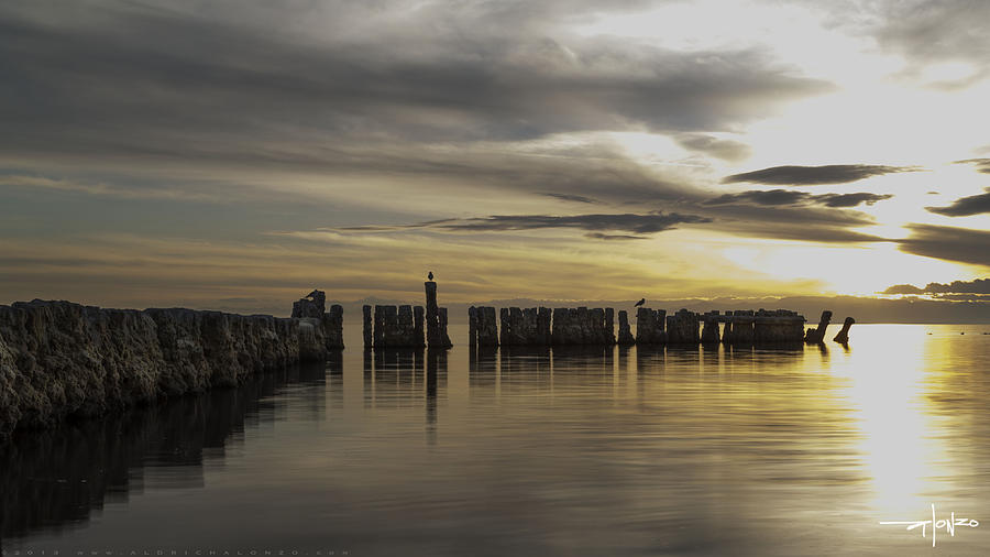 Sunset Photograph - Alone... by Aldrich Alonzo