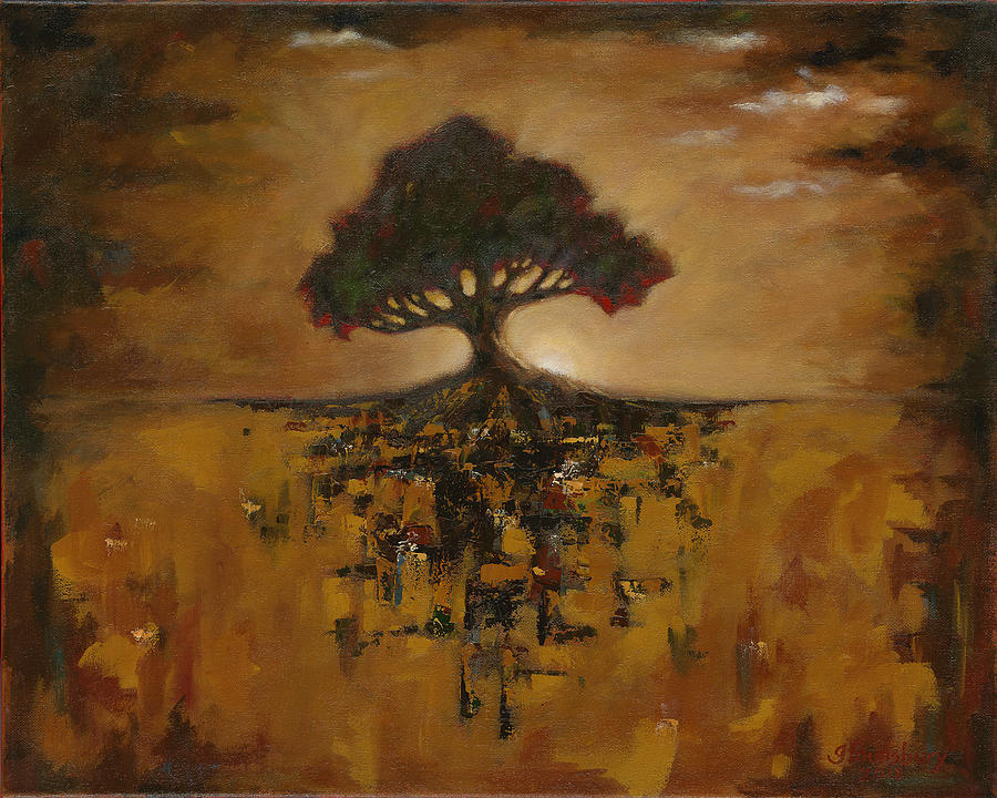 Alone Amongst Chaos Painting by Grant Lounsbury | Pixels