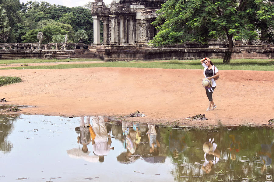 Alone at Angkor Wat Photograph by John Meader