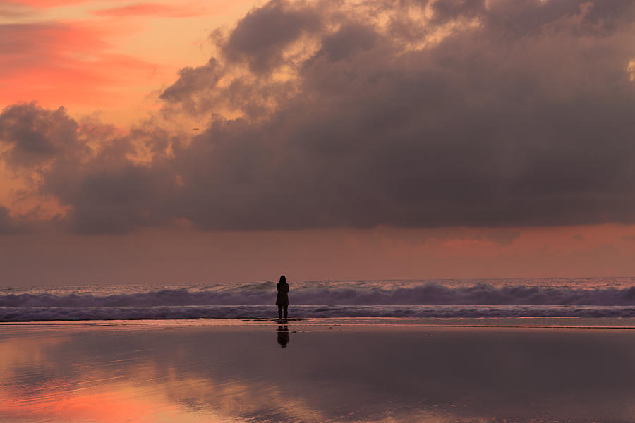 Alone At Sunset I Photograph by Marco Oliveira
