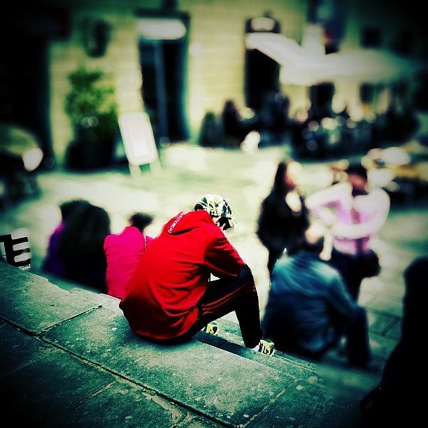Life Photograph - Alone In The Crowd #mauriziopichi by Maurizio Pichi