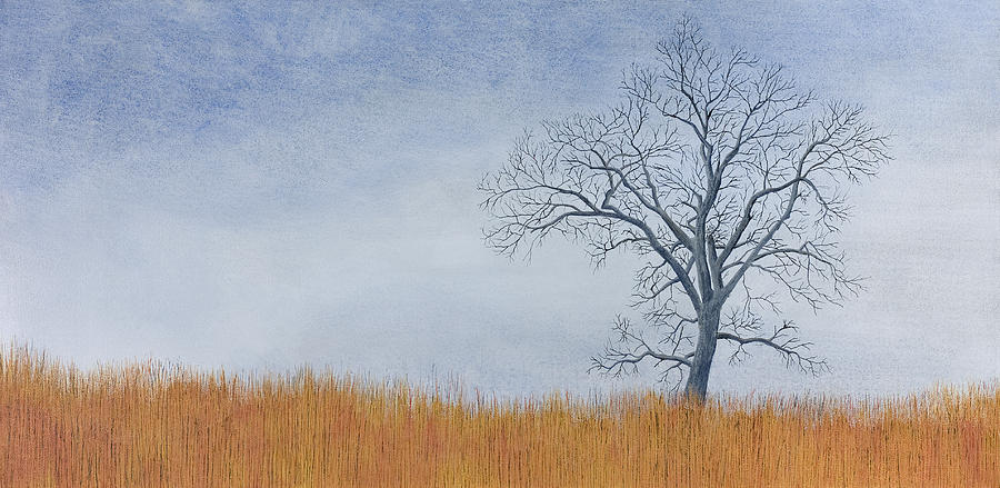 Alone Winter Painting by Garry McMichael
