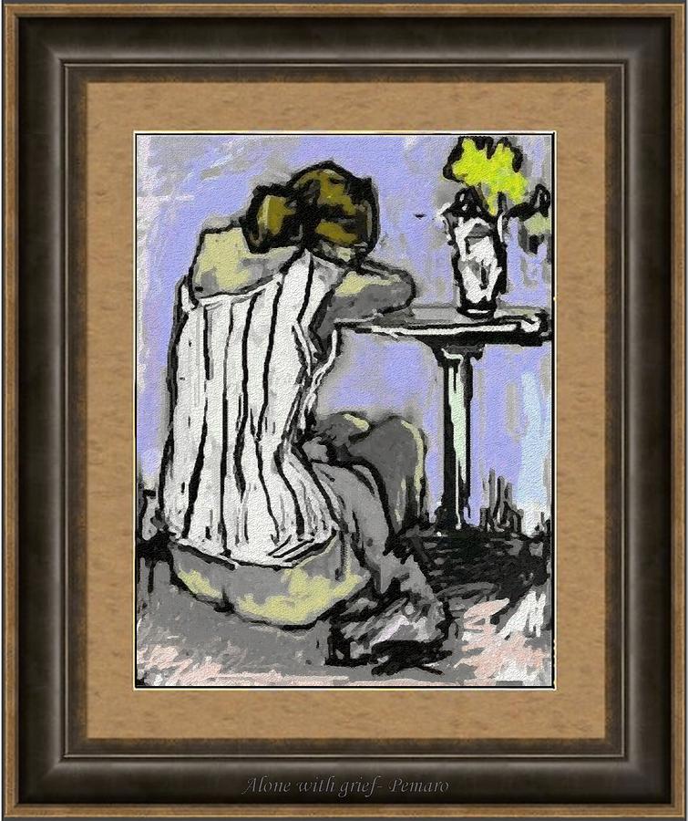 People Painting - Alone With Grief Awg2 by Pemaro People Painting - Alone With Grief Awg2 by Pemaro