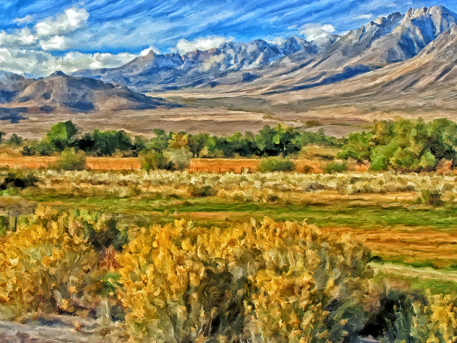 Along Hwy 395 on the Way to Bishop Painting by Michael Pickett