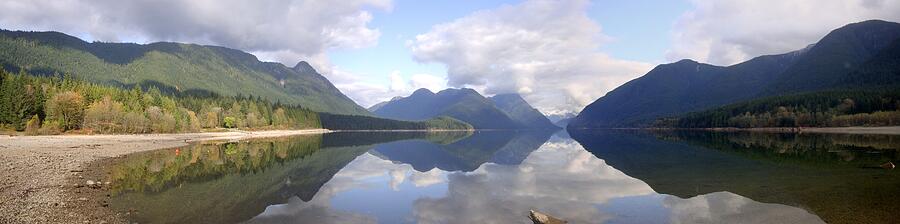 Alouette Lake Panoramic Reflections - Golden Ears Park, British Columbia Photograph by Ian McAdie