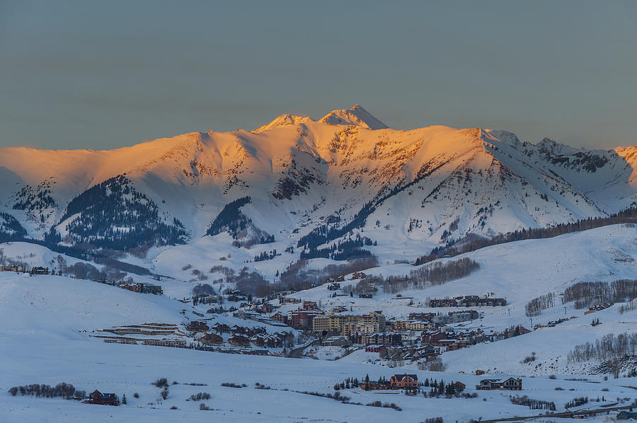 Alpenglow Mount Crested Butte Colorado Photograph by Dusty Demerson ...