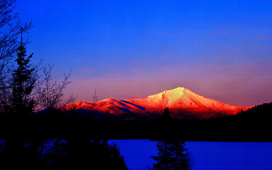 Alpenglow-Whiteface Mt. Photograph by Frank Houck