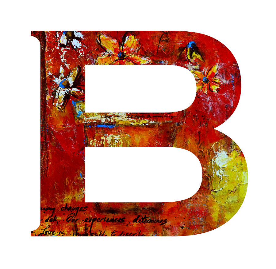 Alphabet Letter B Painting By Patricia Awapara