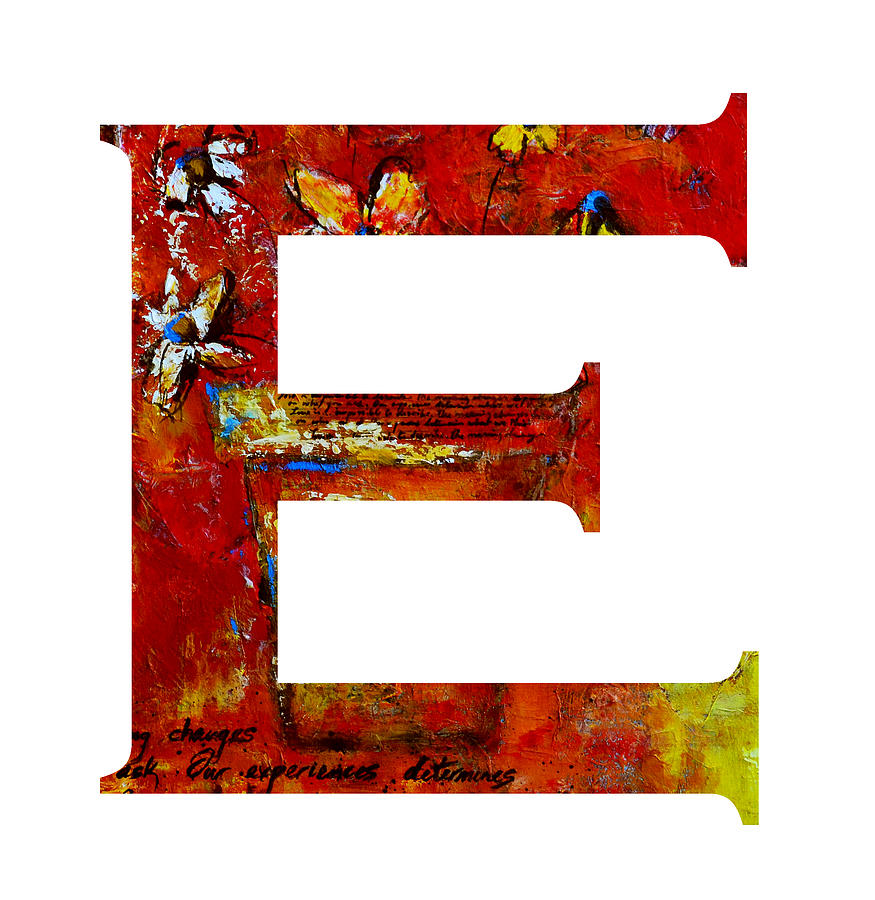 Alphabet Letter E Painting