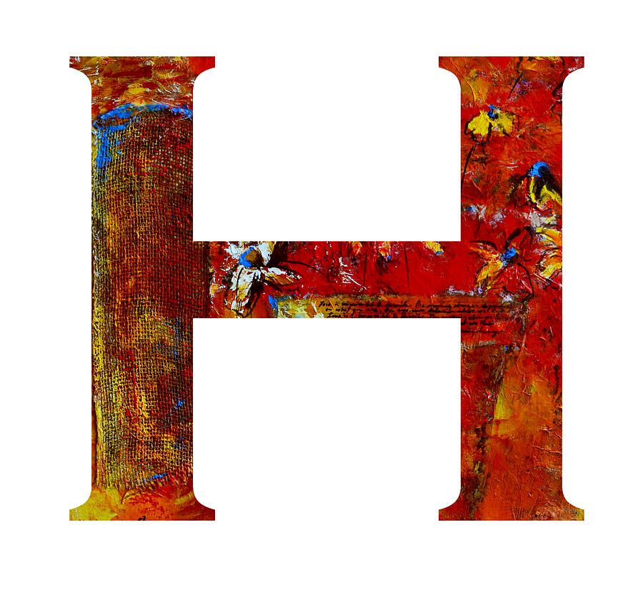 Alphabet Letter H Painting by Patricia Awapara
