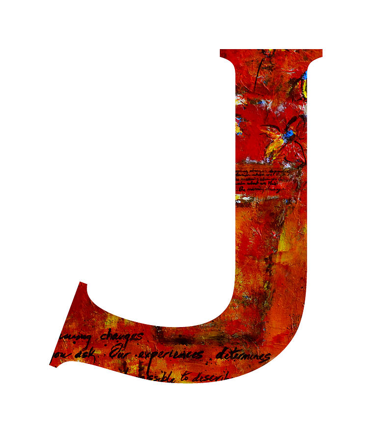Alphabet Letter J Painting by Patricia Awapara