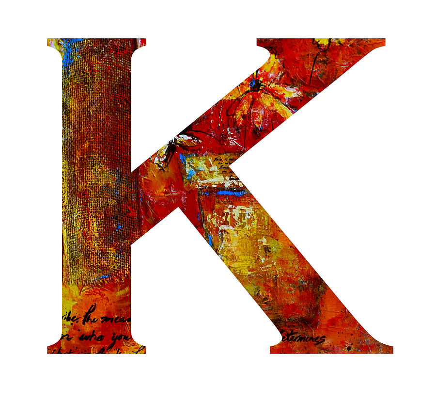 Alphabet Letter K Painting by Patricia Awapara