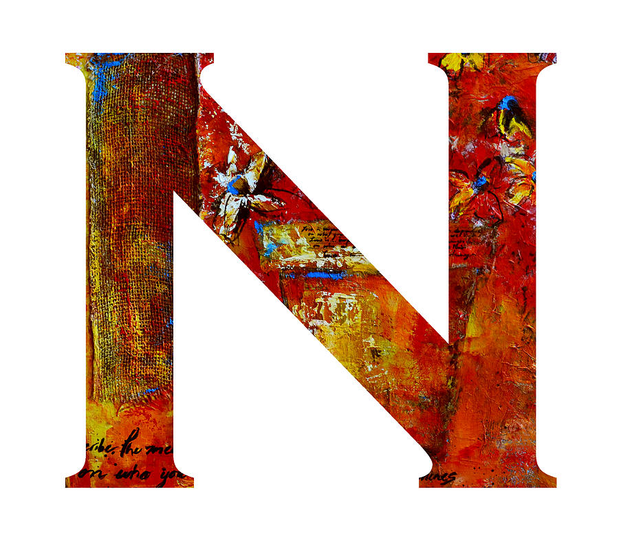 Alphabet Letter N Painting by Patricia Awapara