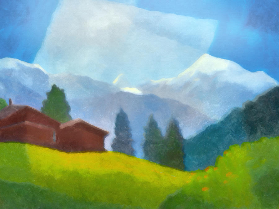 Alpin Impression Painting by Lutz Baar