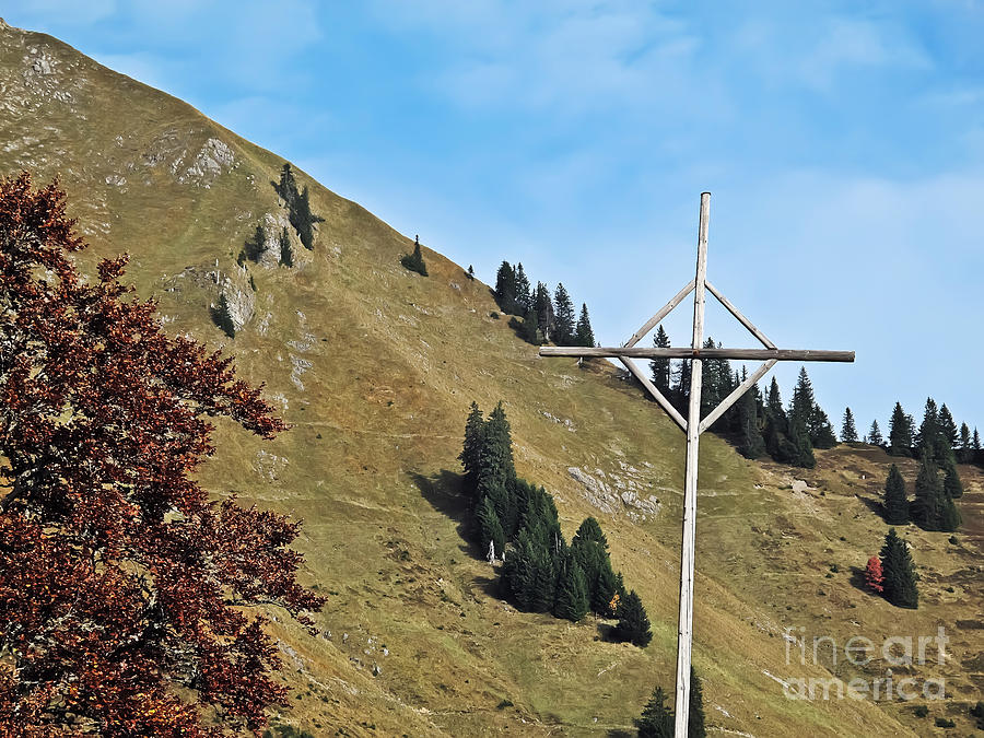 Alpine Cross Photograph by Elvis Vaughn