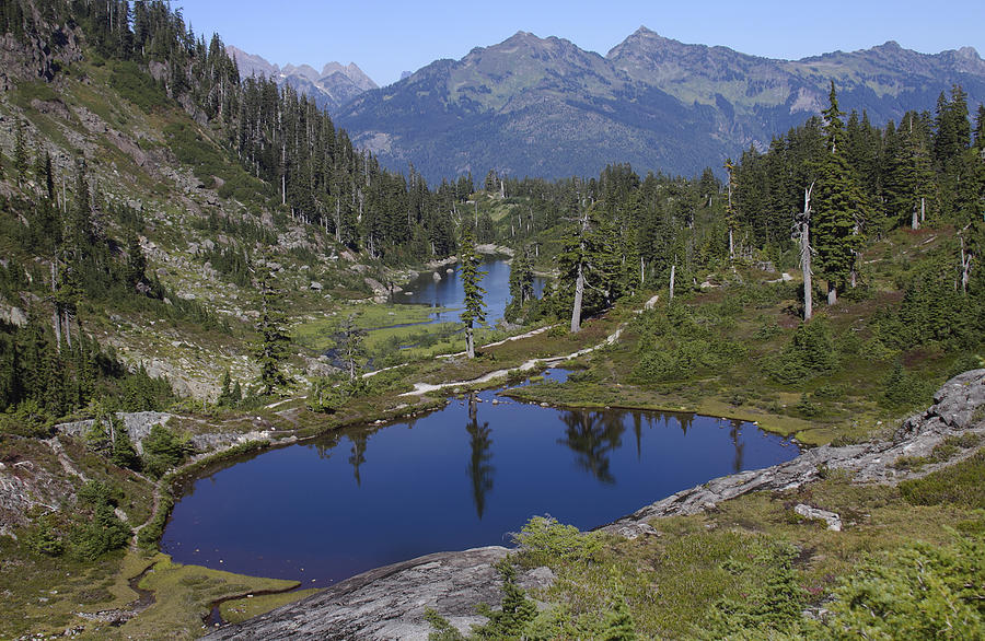 Alpine lakes Photograph by Elvira Butler