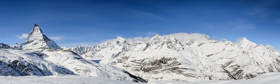 Mountain Photograph - Alpine panorama by Catalin Tibuleac