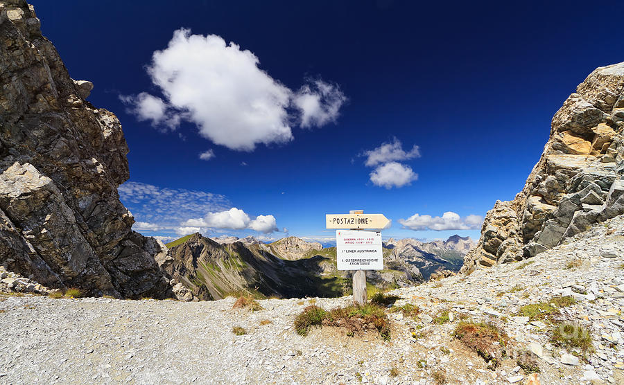 Alpine Path And Ww1 Trench Photograph by Antonio Scarpi